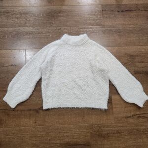 Evereve John + Jenn Mock Neck Wubby Relaxed Sweater Med Cottage Quiet Luxury